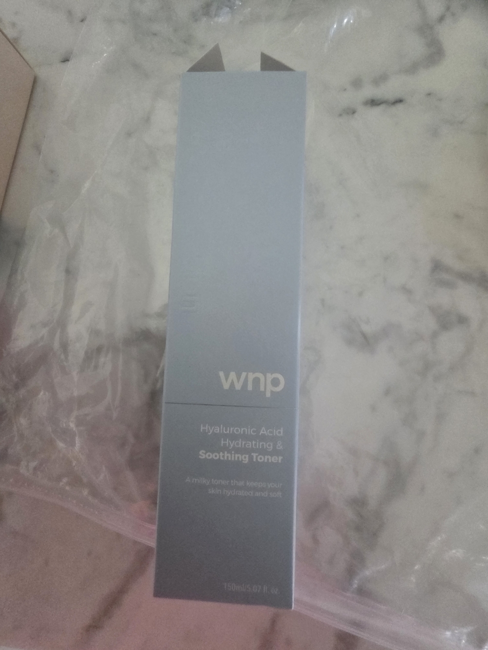 WNP Hyaluronic Acid Hydrating & Soothing Toner - Light Blue Box